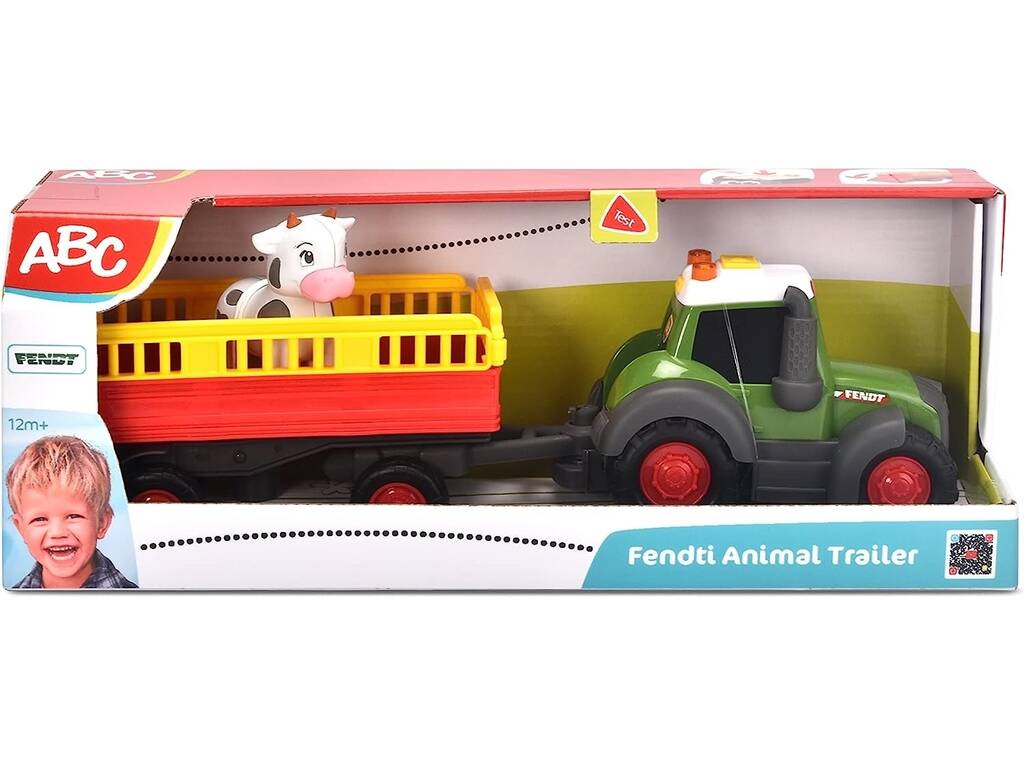 Trattore Fendt Trailer di Animali 30 cm. Simba 204115001