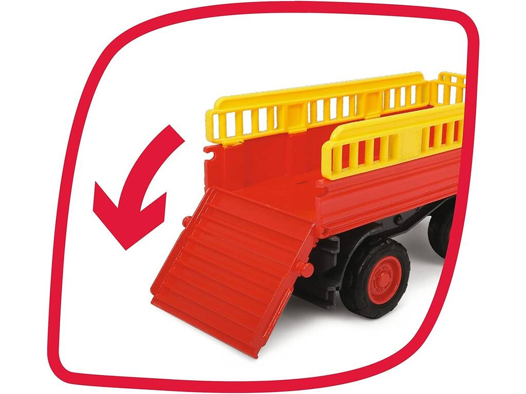 Trattore Fendt Trailer di Animali 30 cm. Simba 204115001