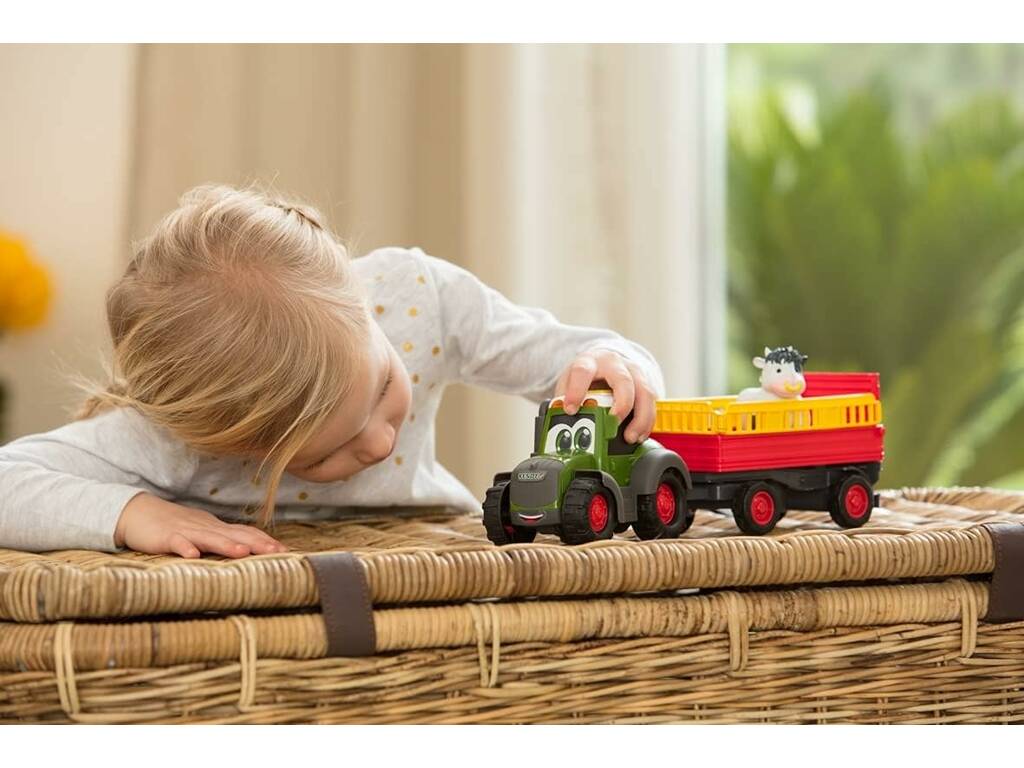 Trattore Fendt Trailer di Animali 30 cm. Simba 204115001