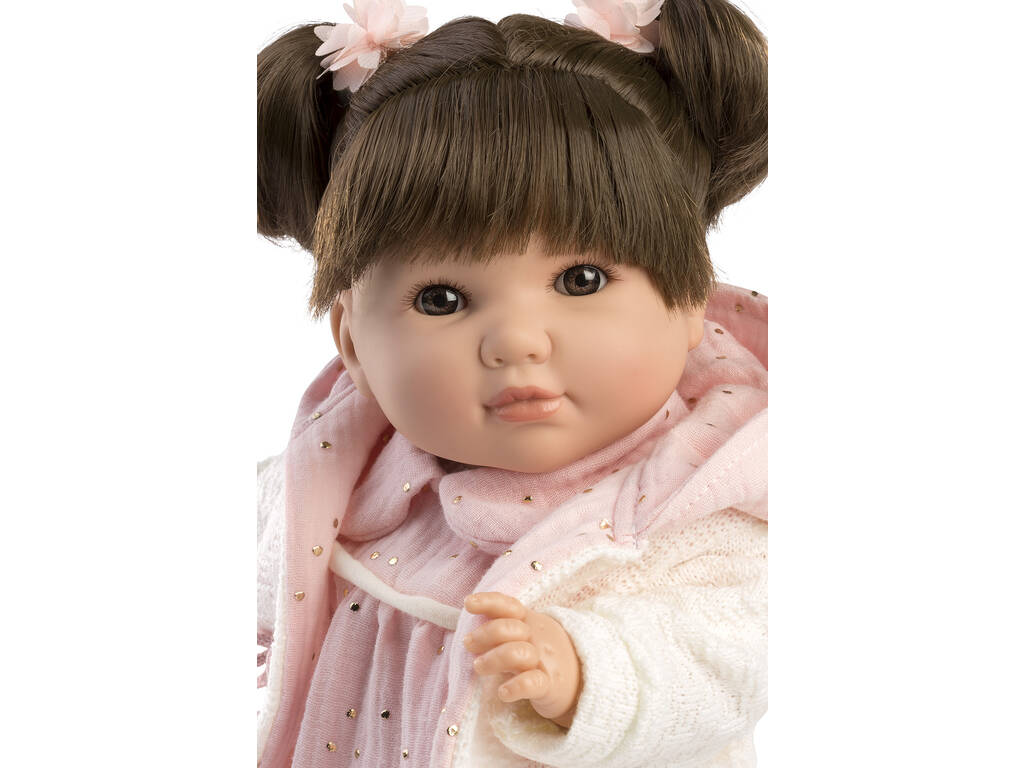 Boneca Sandra Faladora 42 cm. Jaqueta Rosa Berbesa 4423