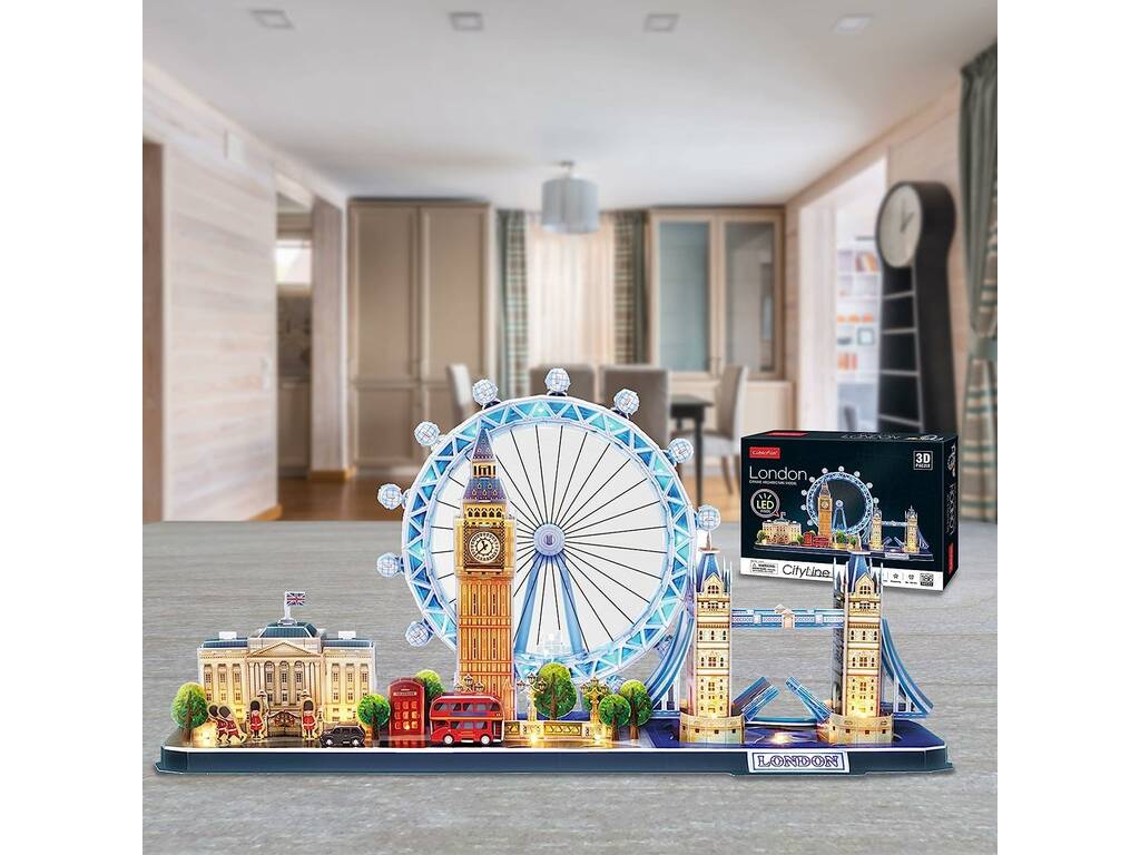 Puzzle 3D City Line Led Londres World Brands MN803191 