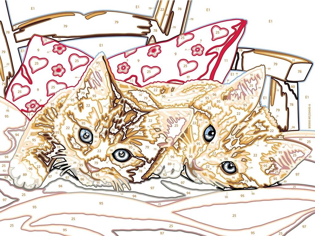 Creart Gattini sul cuscino Ravensburger 28938