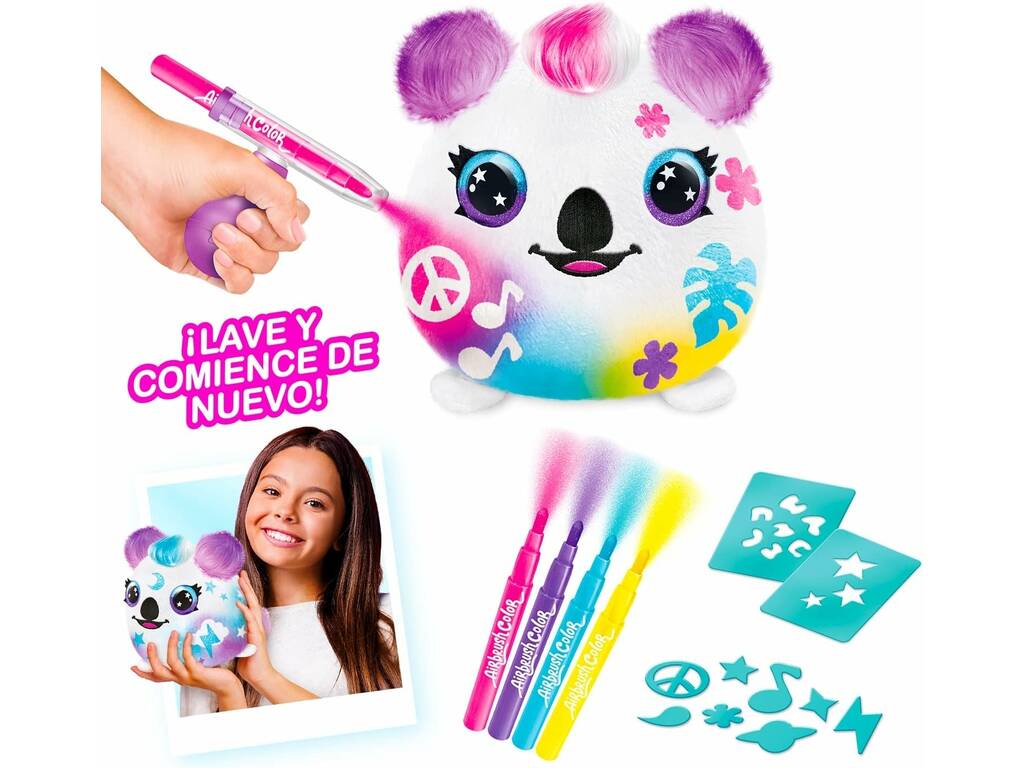 Airbrush Plush Colora il tuo peluche Canal Toys OFG266