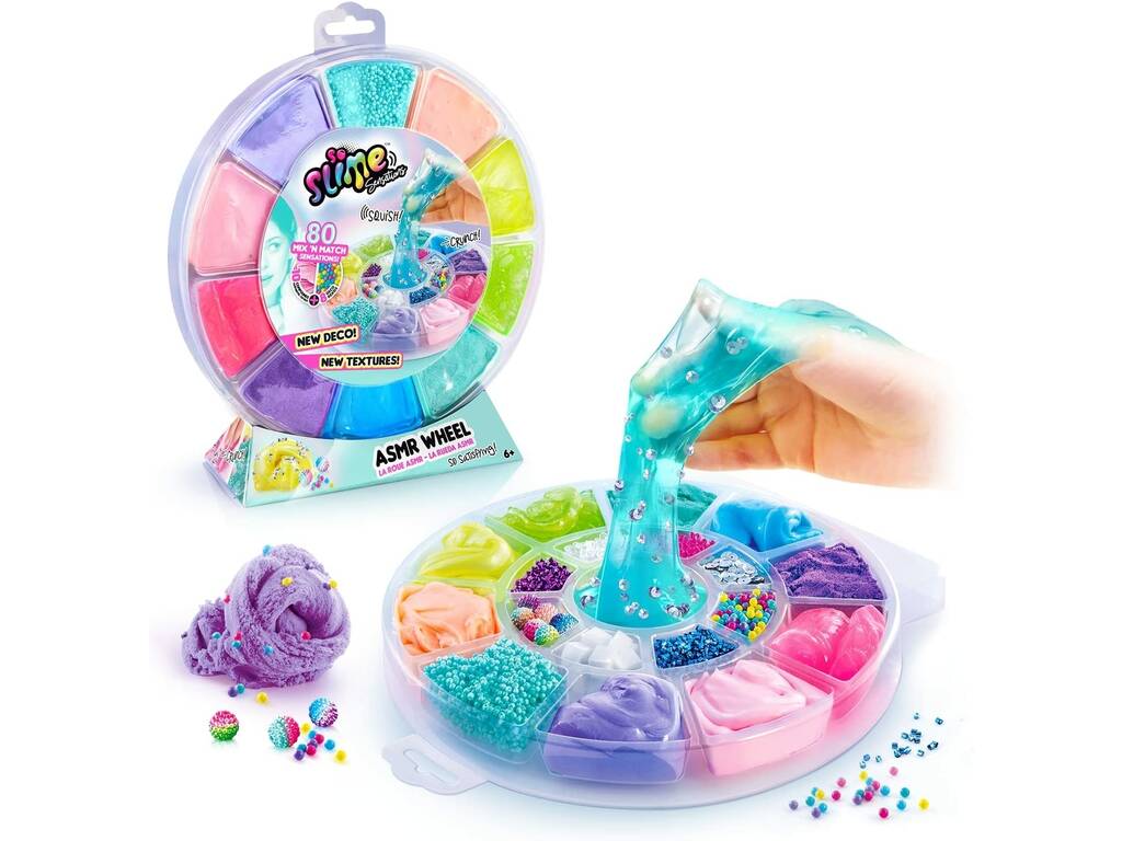 Slime Roda 10 Texturas e 8 Deco Canal Toys SSC236