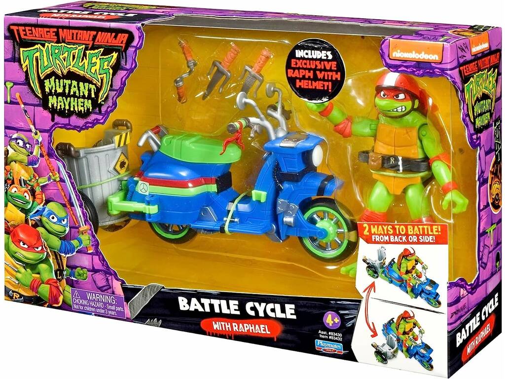 Tortues Ninja Chaos Mutant Véhicule avec Figurine Famosa TU803000