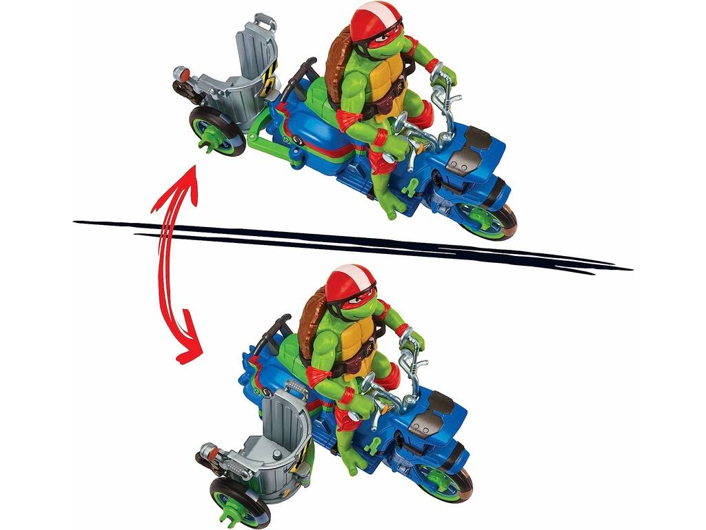 Tortues Ninja Chaos Mutant Véhicule avec Figurine Famosa TU803000