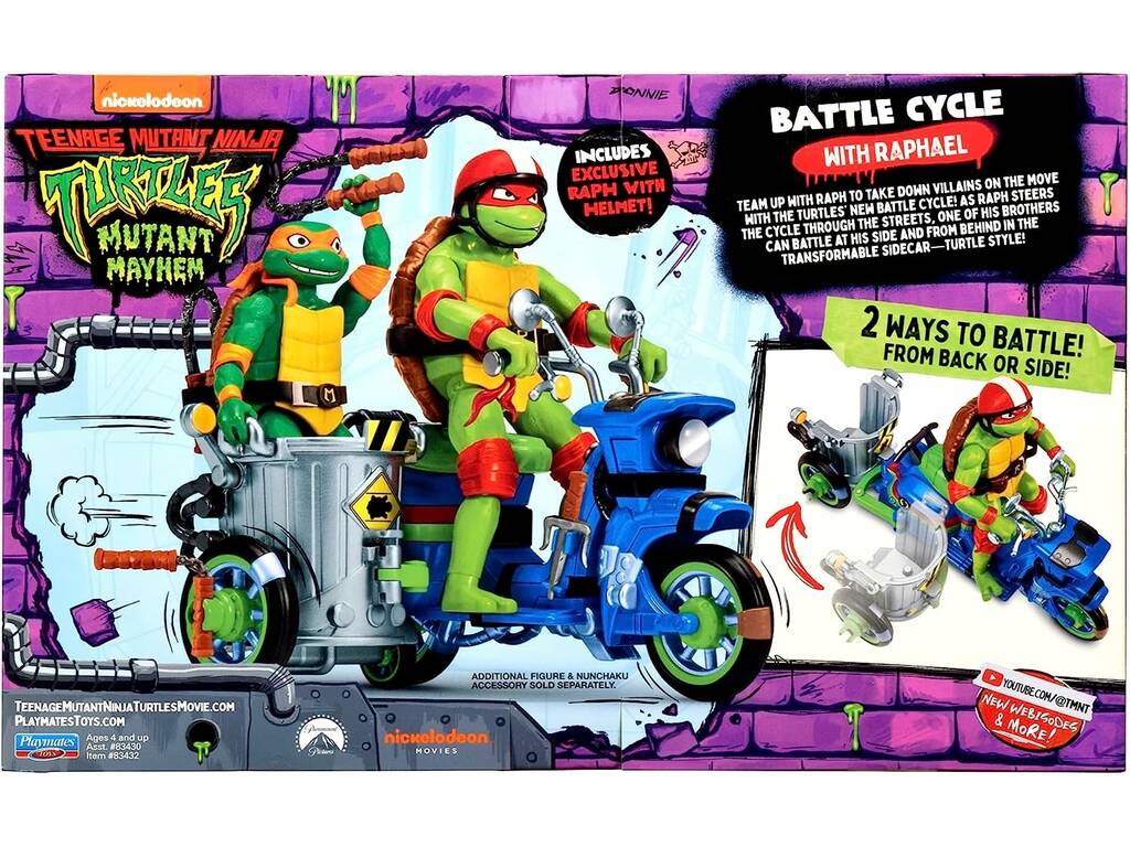 Tortues Ninja Chaos Mutant Véhicule avec Figurine Famosa TU803000