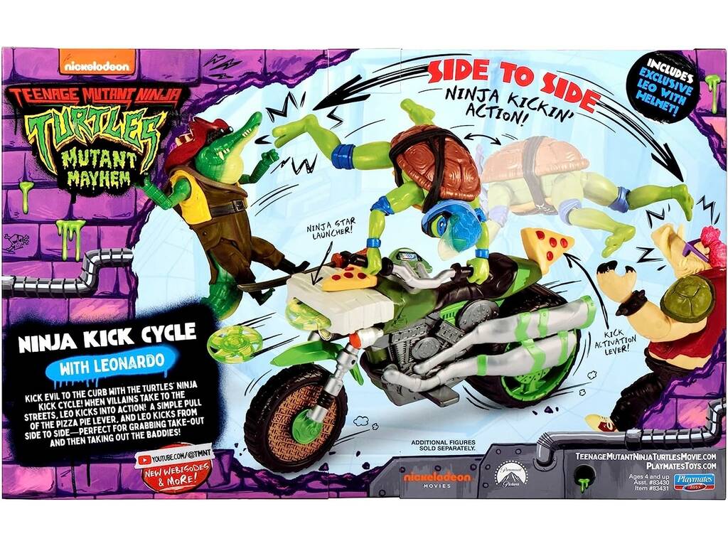Tortues Ninja Chaos Mutant Véhicule avec Figurine Famosa TU803000