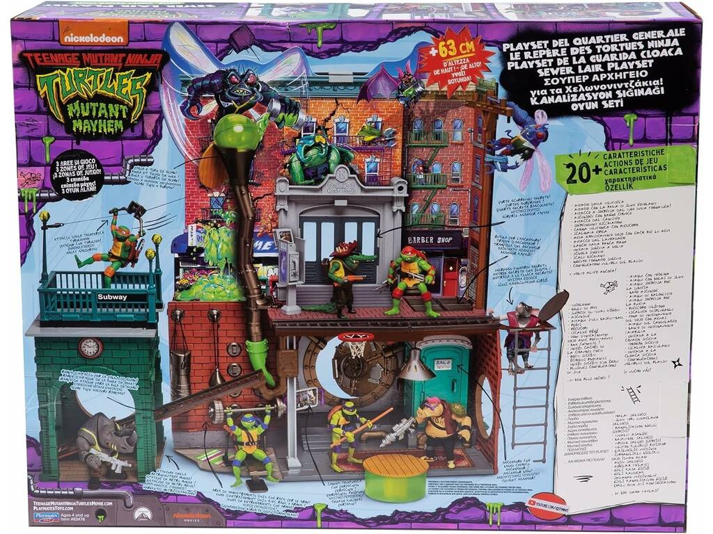 Tartarughe Ninja Caos Mutante Playset Sweer Lair Famosa TU802000