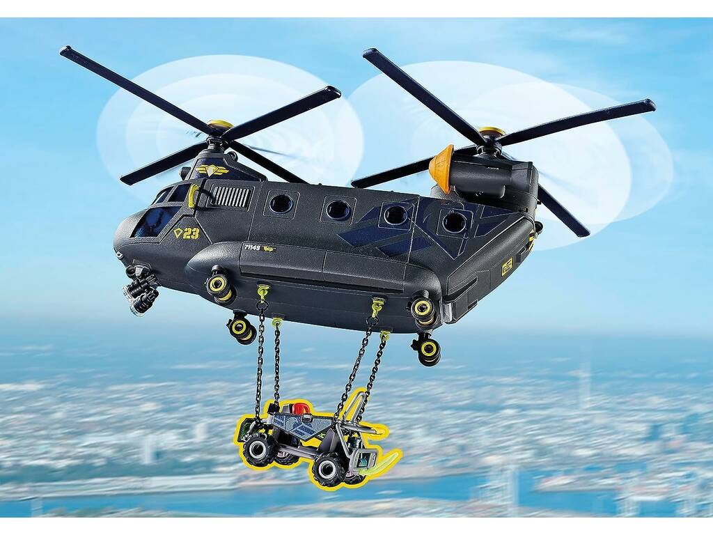 Playmobil Forze Speciali Forze Speciali Elicottero Banana di Playmobil 71149