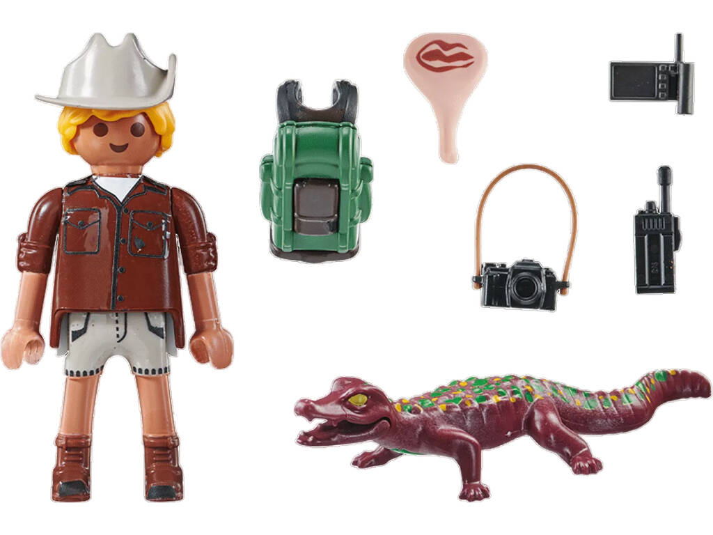 Playmobil Special Plus Investigatore con Caimano 71168