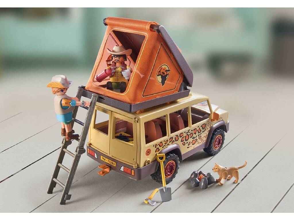 Playmobil Wiltopia Vehículo Todoterreno con Leones 71293