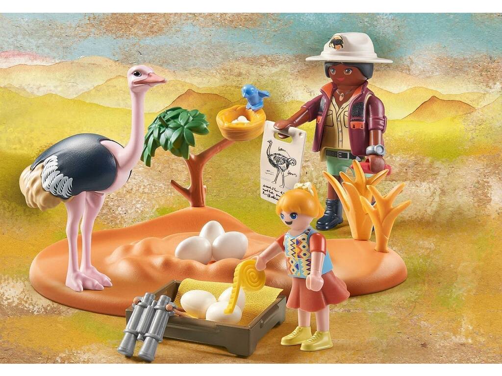 Playmobil Wiltopia Criadores de Avestruzes 71296