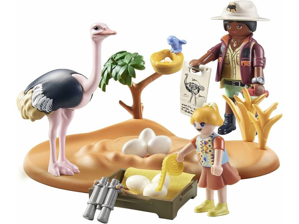 Playmobil Wiltopia Criadores de Avestruzes 71296