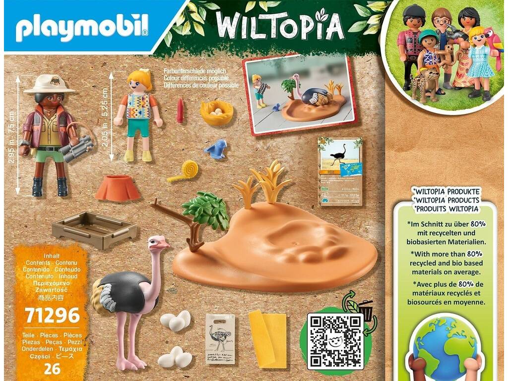 Playmobil Wiltopia Criadores de Avestruzes 71296