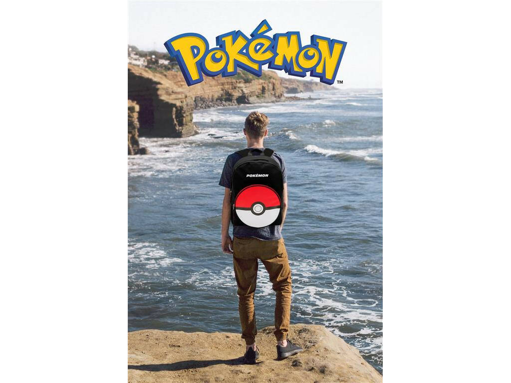 Sac à dos Pokémon pour jeunes Pokeball Trolley adaptable par CYP MC-282-PK