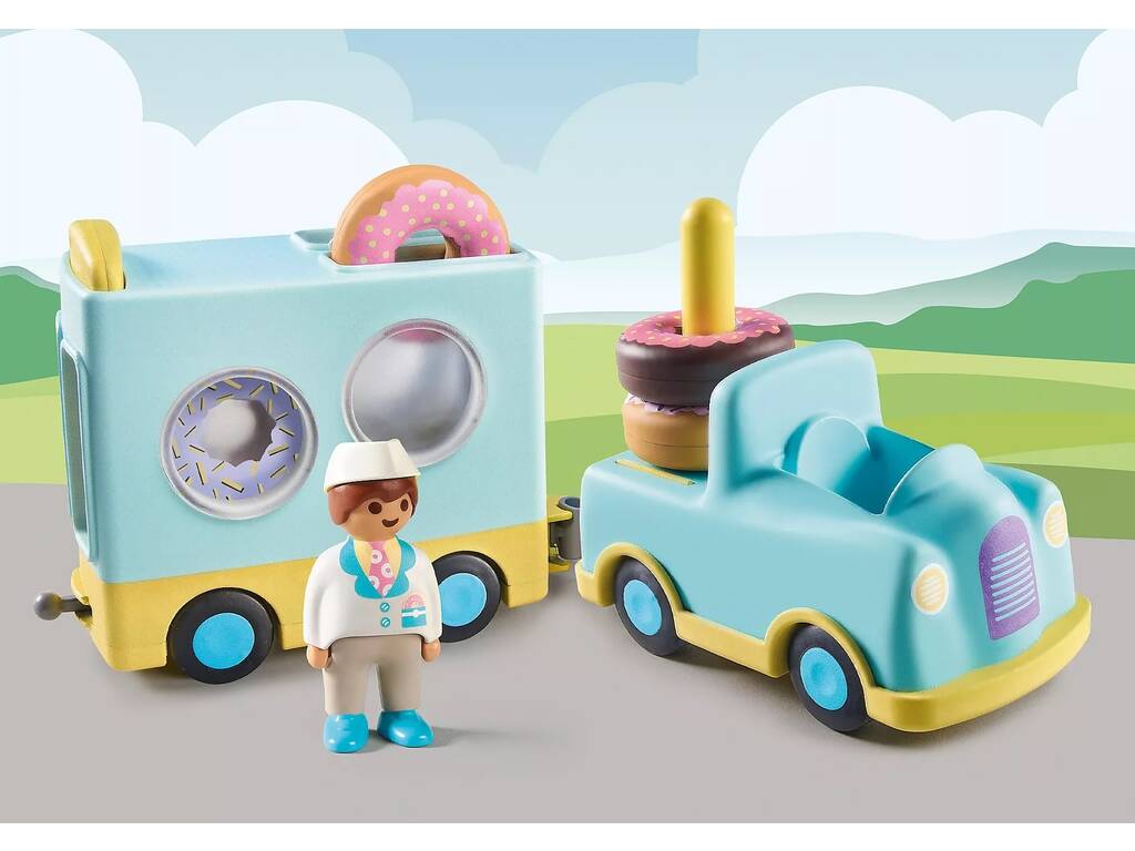Playmobil 1,2,3 Camión de Dónut 71325
