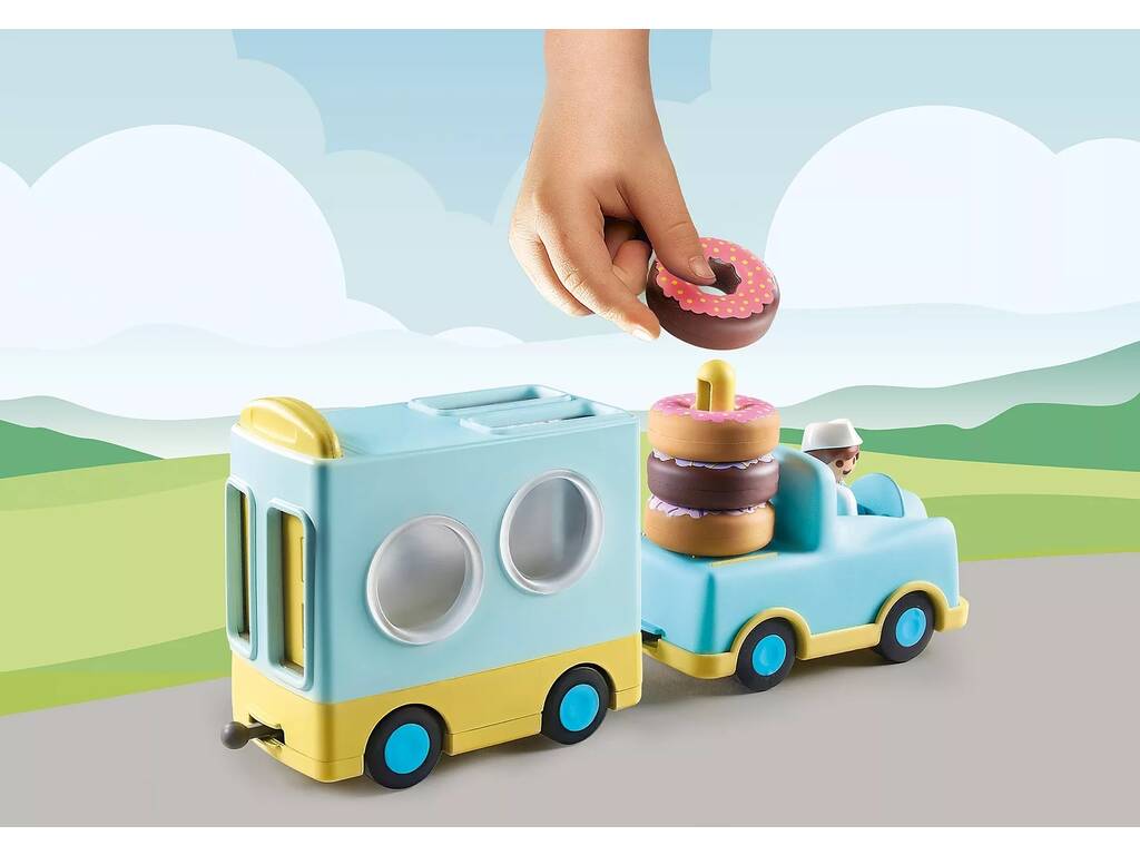 Playmobil 1,2,3 Camión de Dónut 71325