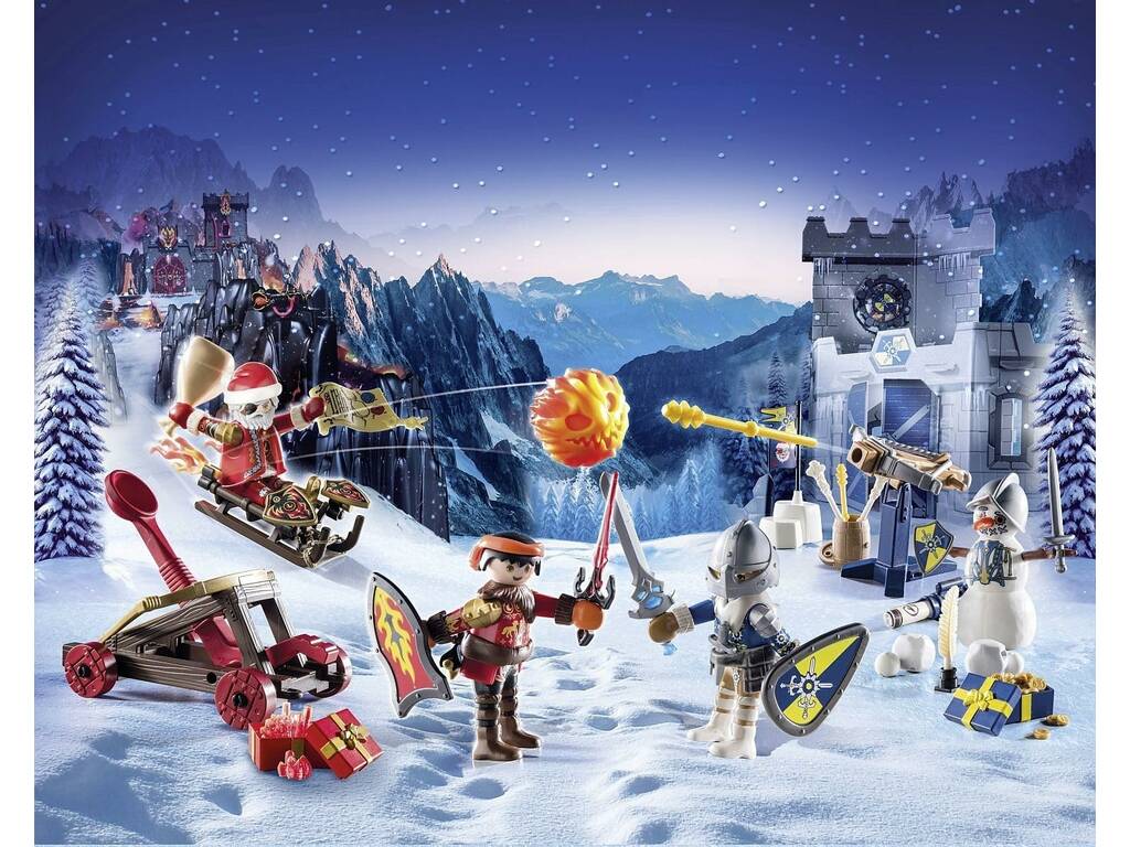 Playmobil Novelmore Calendrier de l'Avent Calendrier de l'Avent Bataille de neige 71346