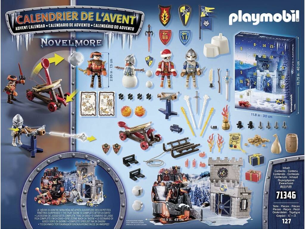 Playmobil Novelmore Calendrier de l'Avent Calendrier de l'Avent Bataille de neige 71346