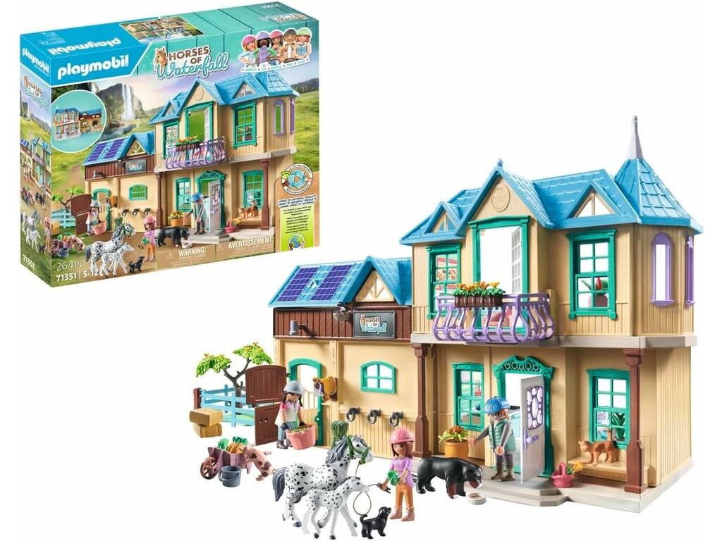 Playmobil Chevaux de la cascade Rancho Waterfall 71351