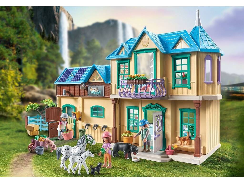 Playmobil Chevaux de la cascade Rancho Waterfall 71351