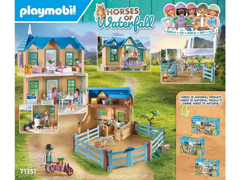 Playmobil Chevaux de la cascade Rancho Waterfall 71351