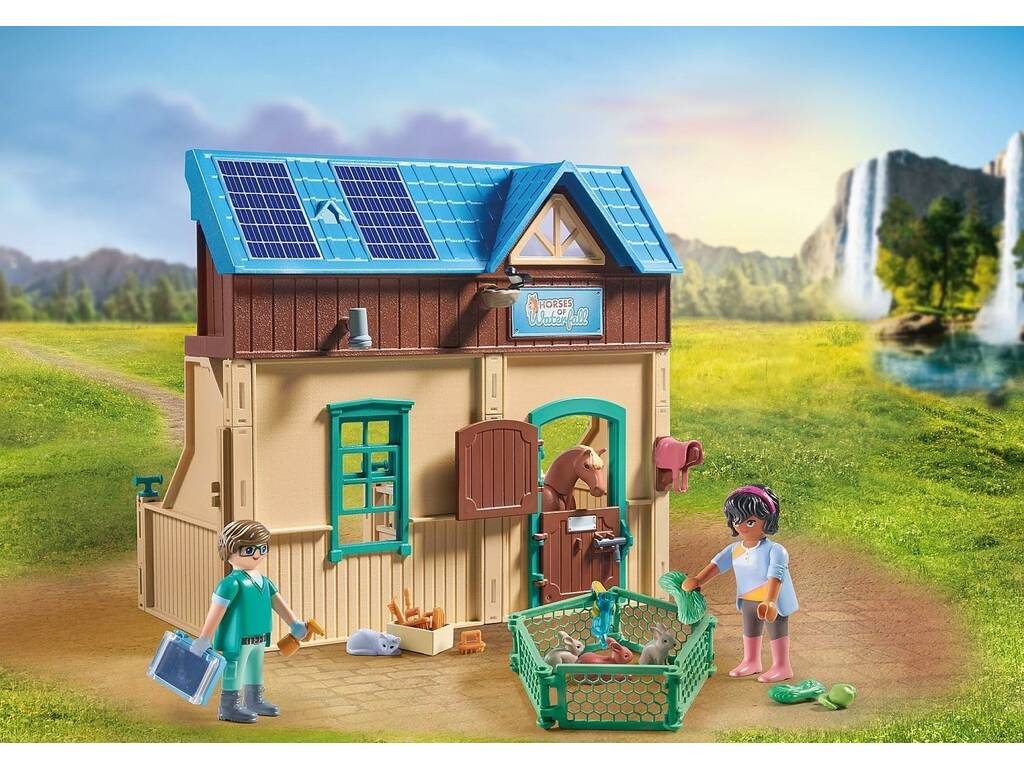 Playmobil Horses of Waterfall Clínica Veterinária 71352
