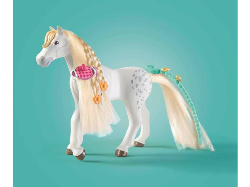 Playmobil Horses Of Waterfall Reinigungsset mit Isabella und Löwin 71354