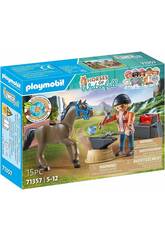 Playmobil Horses of Waterfall Ferreiro Ben e Aquiles 71357
