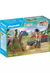Playmobil Chevaux de la cascade Forgeron Ben et Achille 71357