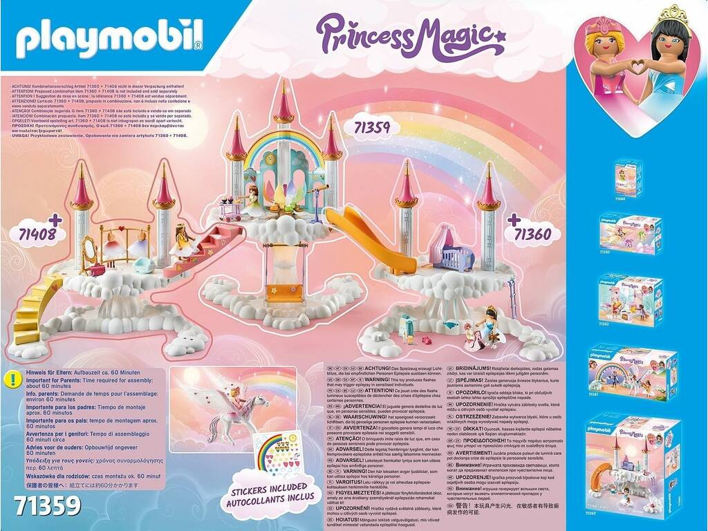 Playmobil Château arc-en-ciel dans les nuages 71359