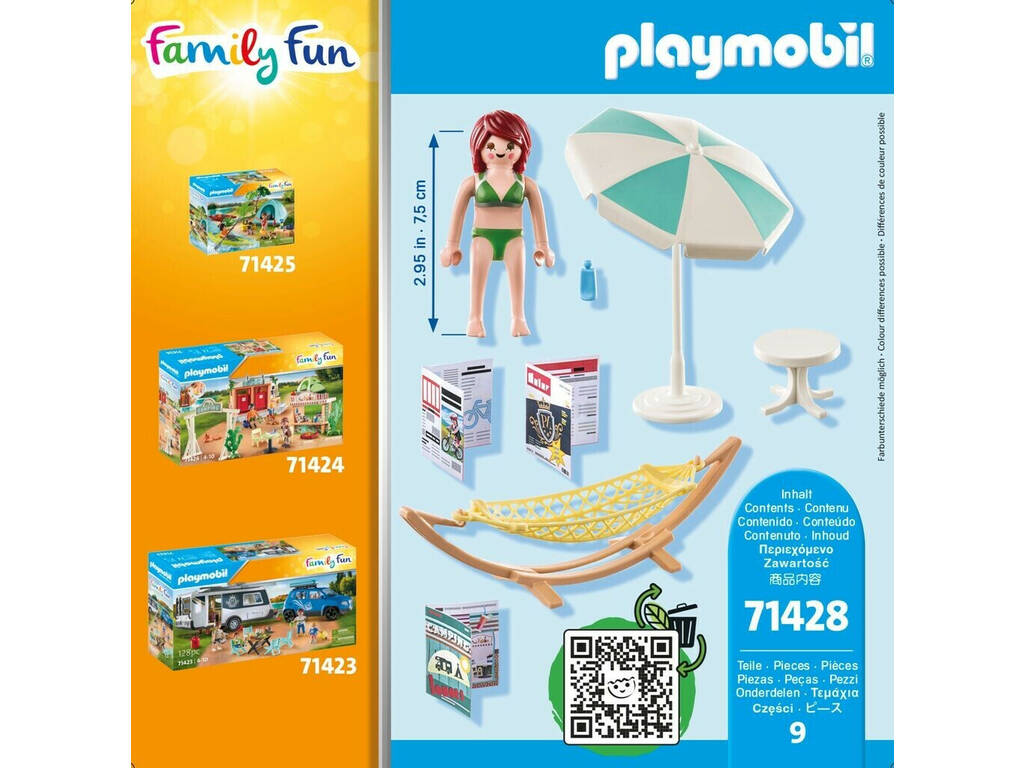 Playmobil Family Fun Lettino da spiaggia 71428