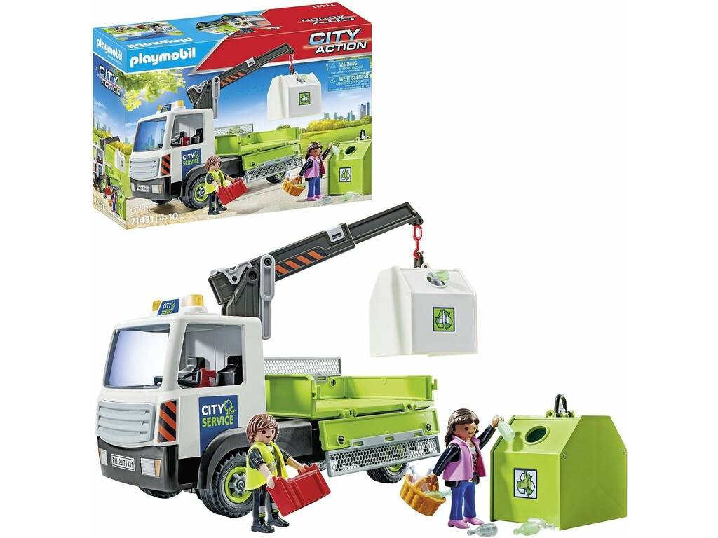 Playmobil City Camion dei rifiuti con contenitore 71431