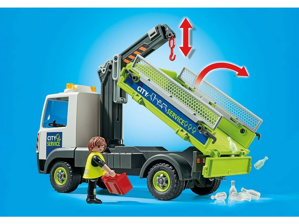 Playmobil City Camion dei rifiuti con contenitore 71431