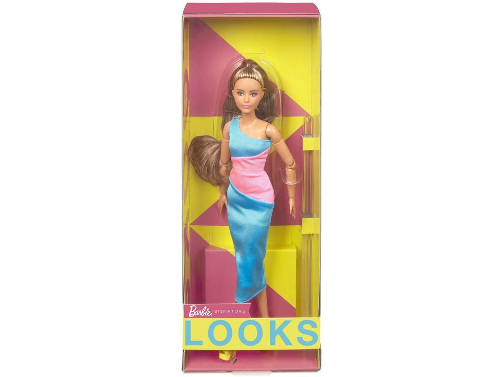 Barbie Signature Looks Barbie Doll Long Dress Mattel HJW82