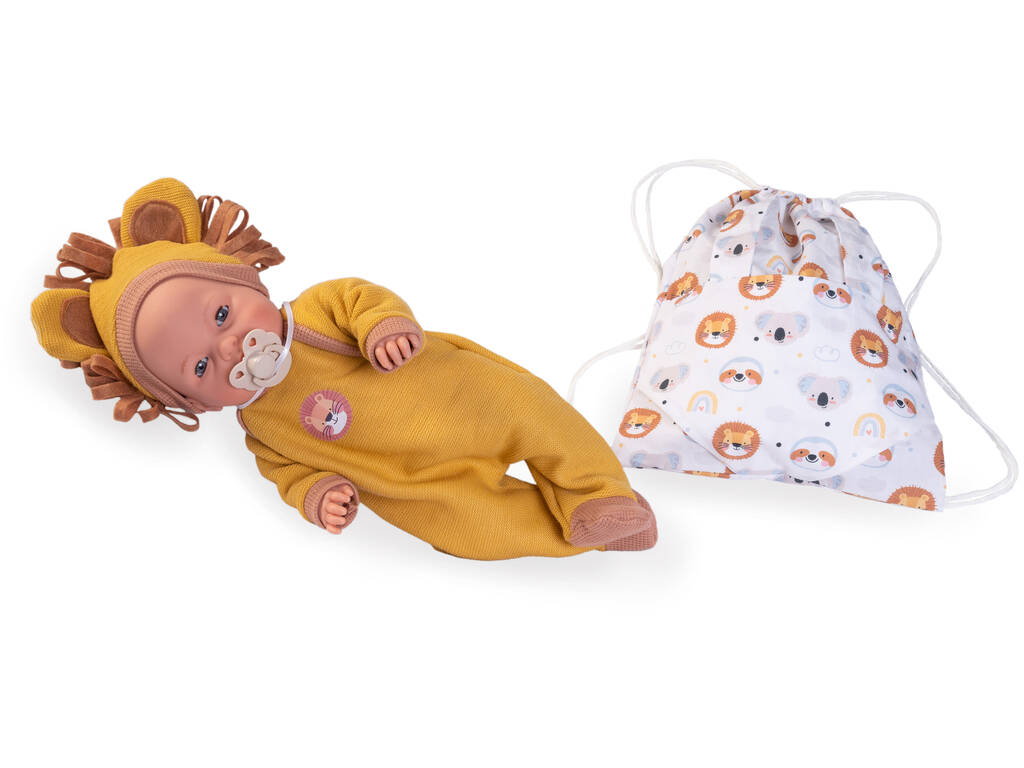 Poupée Bimba Lagrimitas 37 cm. Avec porte-bébé Antonio Juan 14361