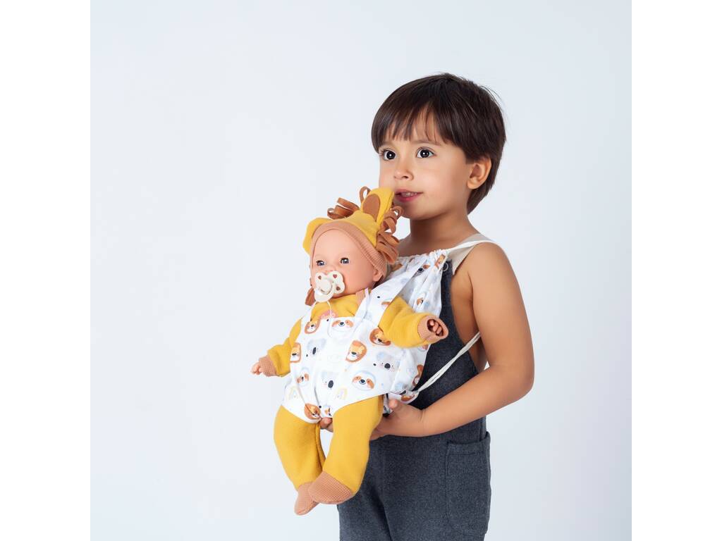 Poupée Bimba Lagrimitas 37 cm. Avec porte-bébé Antonio Juan 14361