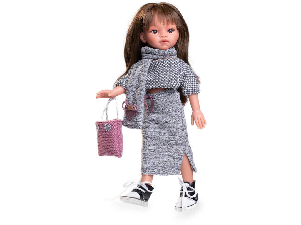 Poupée Emily costume gris 33 cm. Antonio Juan 25300