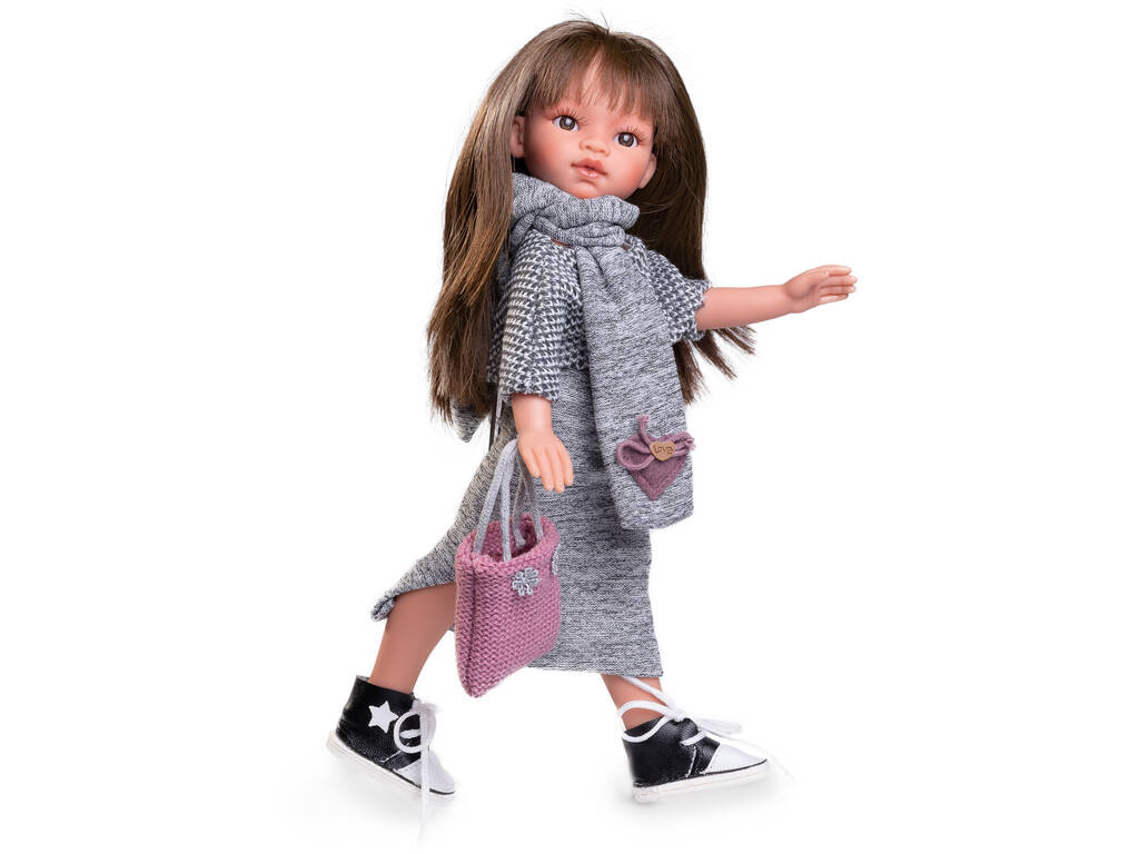 Poupée Emily costume gris 33 cm. Antonio Juan 25300