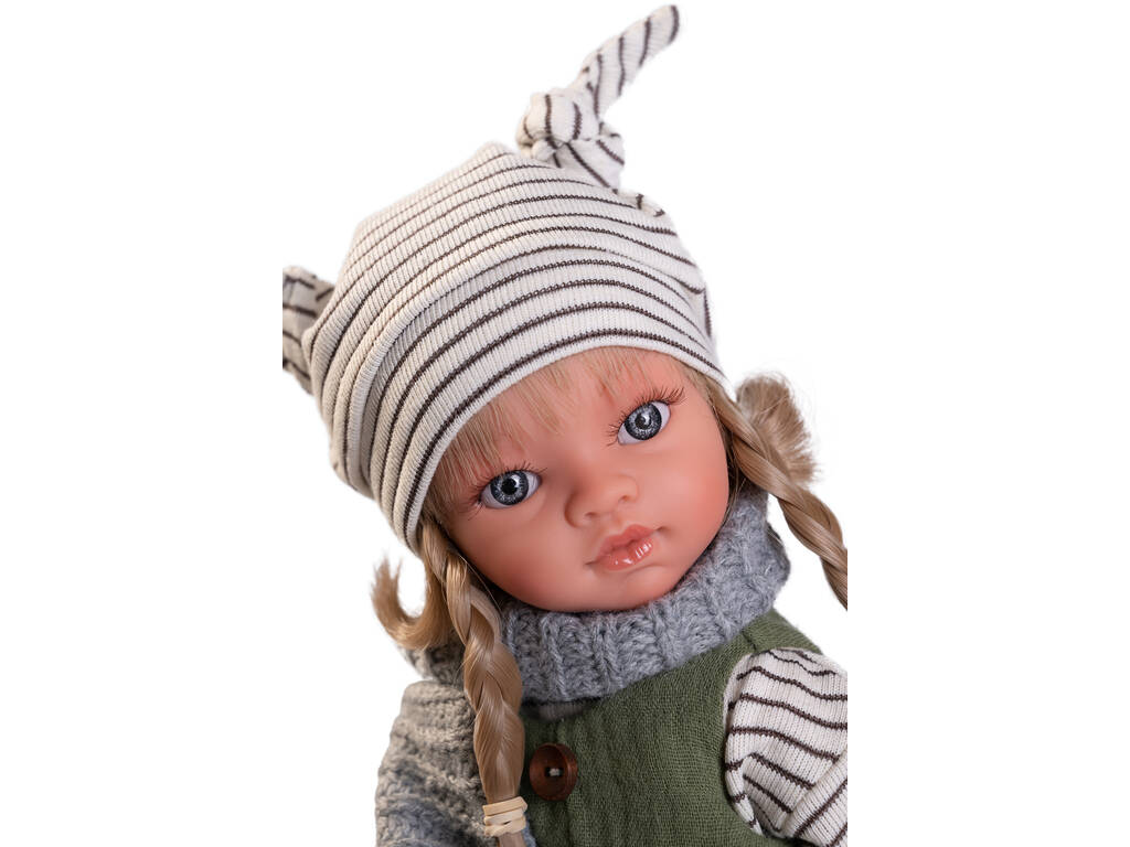 Salopette verte Emily Doll 33 cm. Antonio Juan 25301