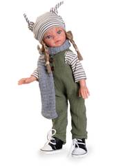 Salopette verte Emily Doll 33 cm. Antonio Juan 25301