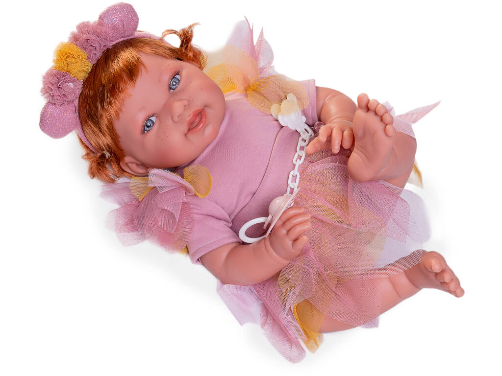 Bambola Pipa Neonata Fata con tiare 42 cm di Antonio Juan 33351