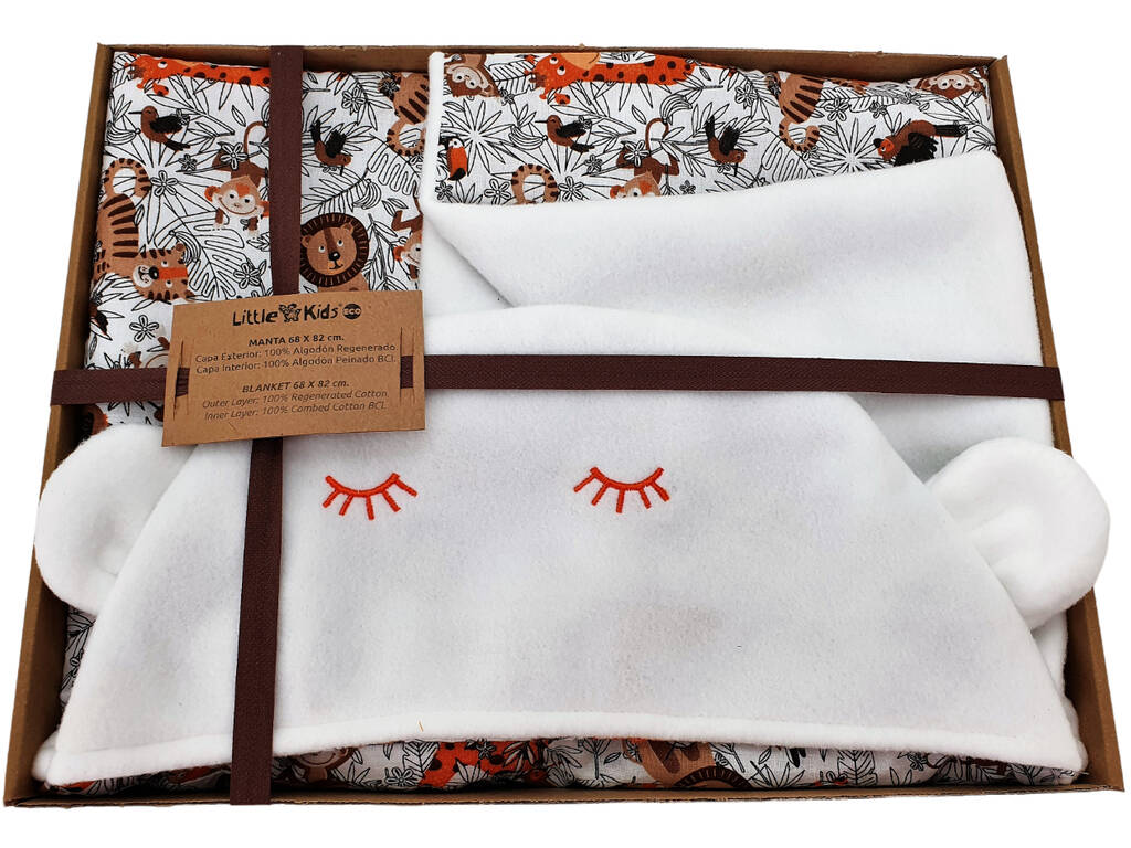 Couverture à capuche réversible Jungle Creaciones Llopis 28057