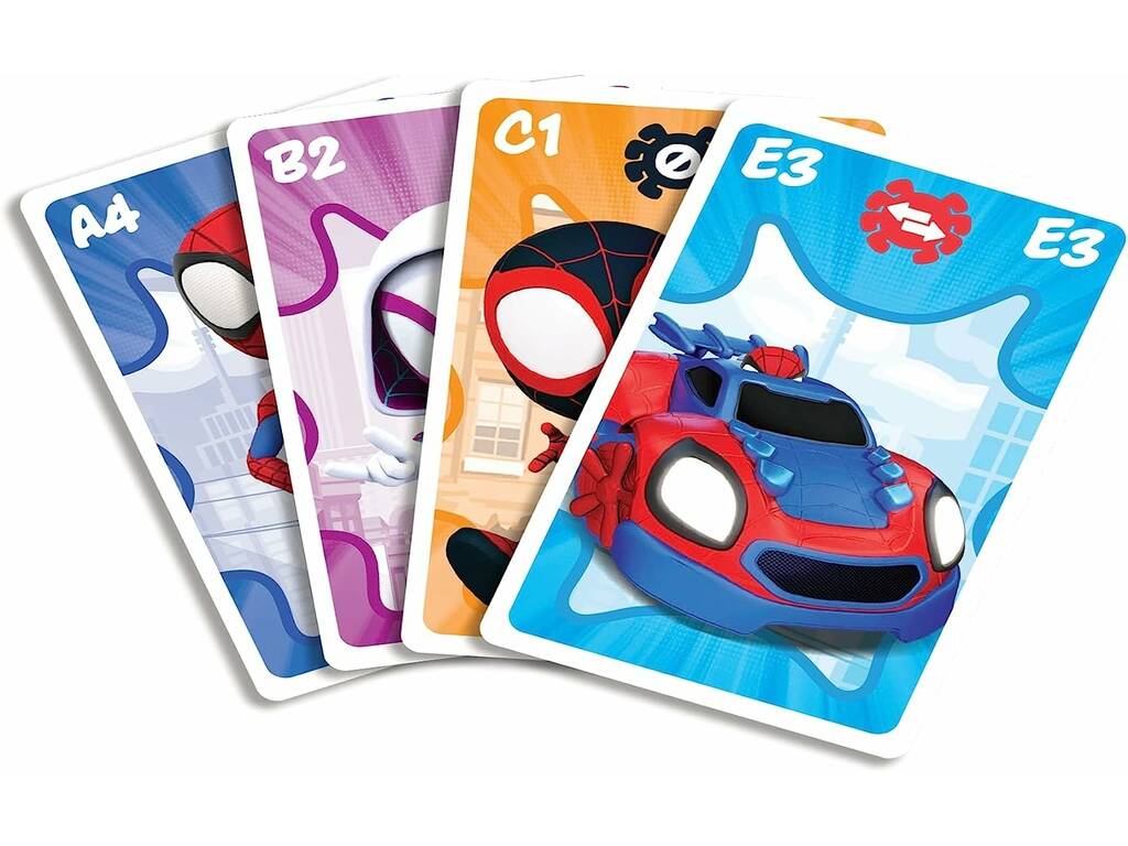 Spidey And His Amazing Friends Mazzo di carte per bambini Shuffle 4 en 1 Fournier 10034850