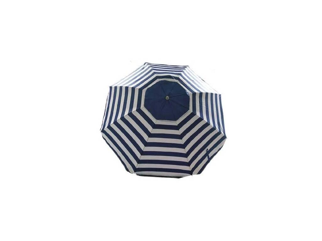 Parasol de Plage 200 cm. Oxford-Solar Canne en Fibre de Verre Aremar 70019