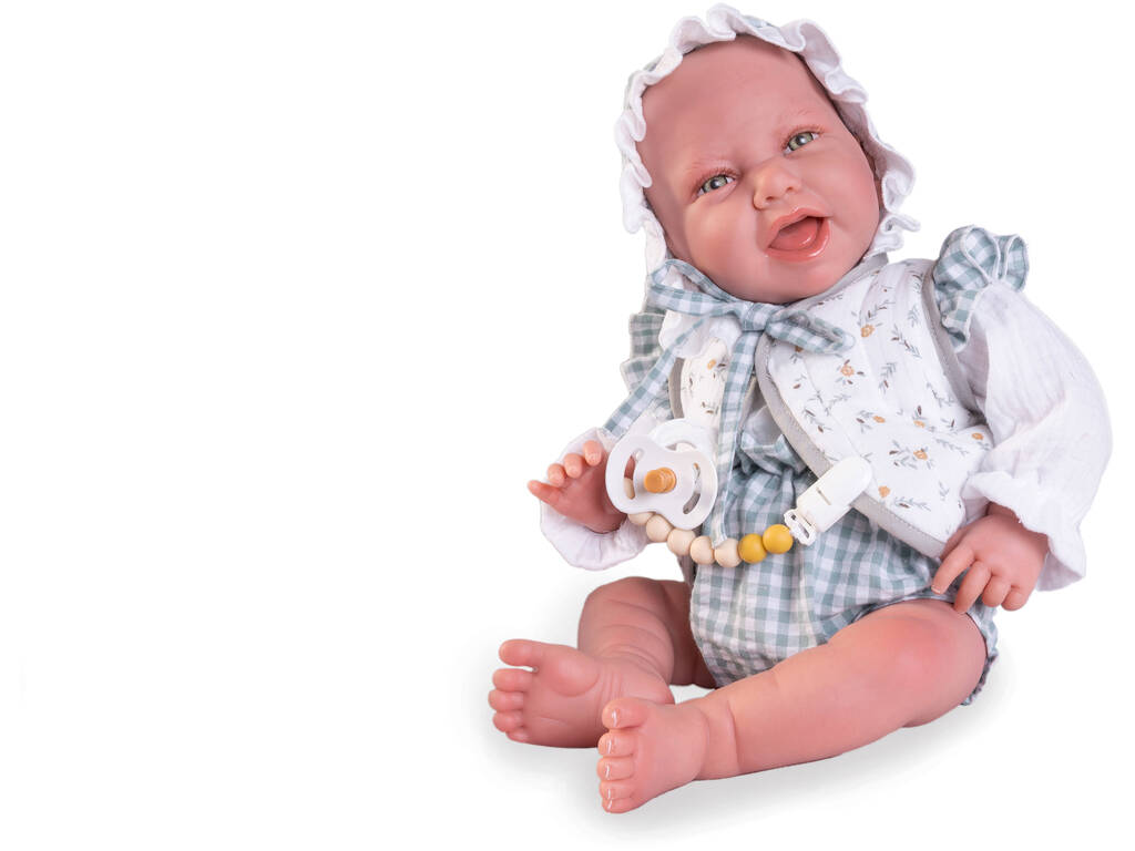 Sweet Reborn Poupée Carla avec capuche 42 cm. Antonio Juan 80321