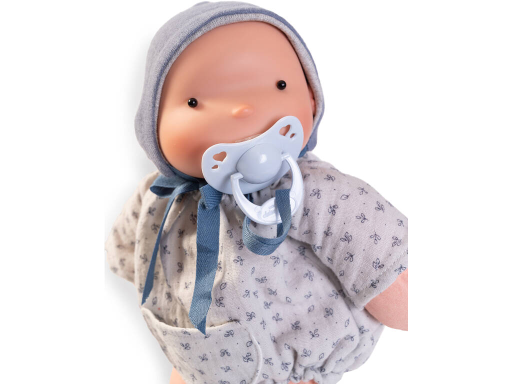 Bambola Biologica Senza Plastica Ariel Blu Con Capottina 26 cm di Antonio Juan 86321