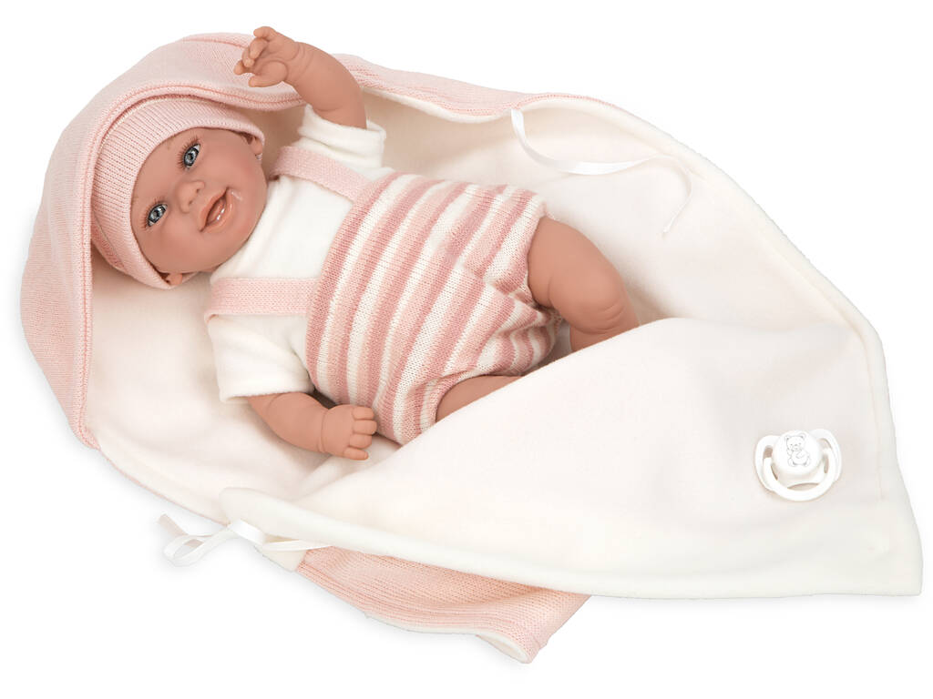 Muñeca Elegance Babyto Rosa 35 cm. Con Manta Arias 60750