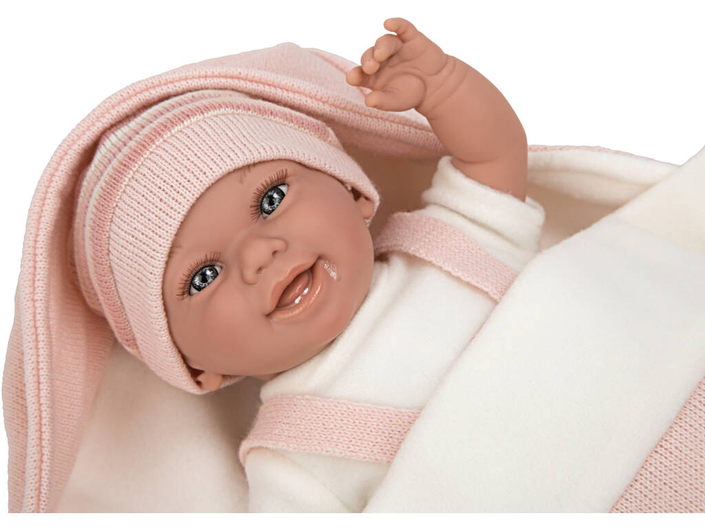 Muñeca Elegance Babyto Rosa 35 cm. Con Manta Arias 60750